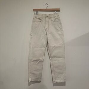 ASOS Reclaim Vintage The ‘91 Mom Jean Size 4 Cream 100 percent Cotton High Rise